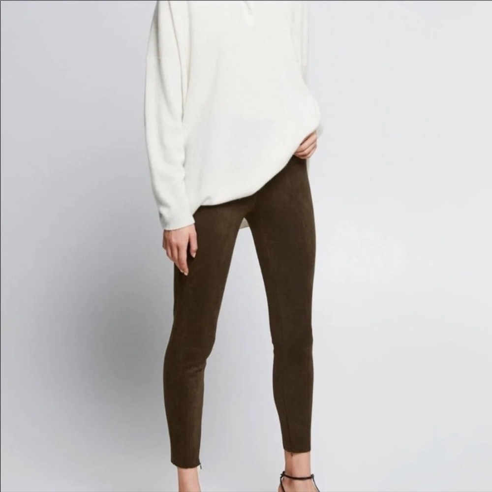 Brown suede Zara pants